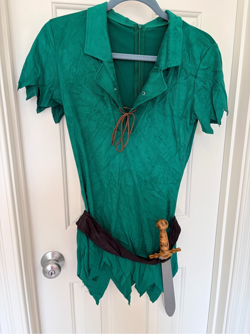 Leg Avenue Peter Pan/Green Hunter Costume for S/M with Faux Dagger replacement